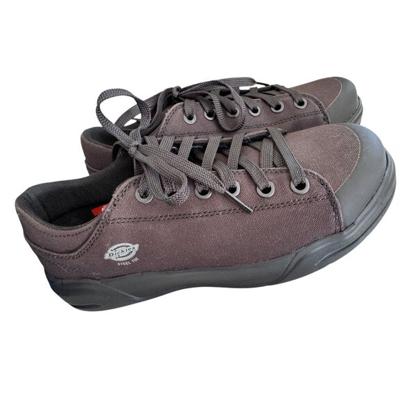 Dickies Women's Low-Cut Supa Dupa Steel Toe Casual Work Shoes Black‎ Size 8W NIB - Picture 2 of 9